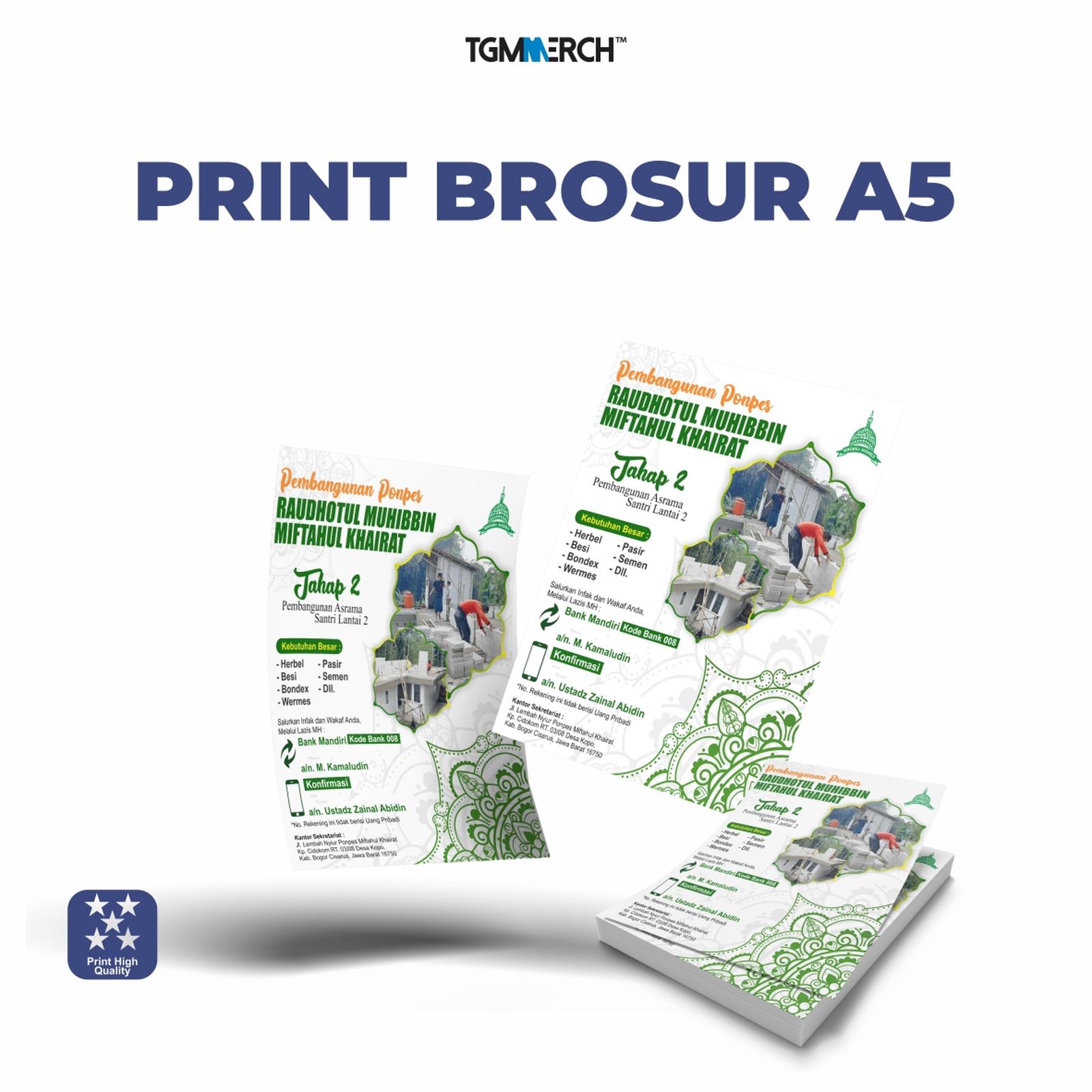 Paket Brosur A5 HVS 100 gr