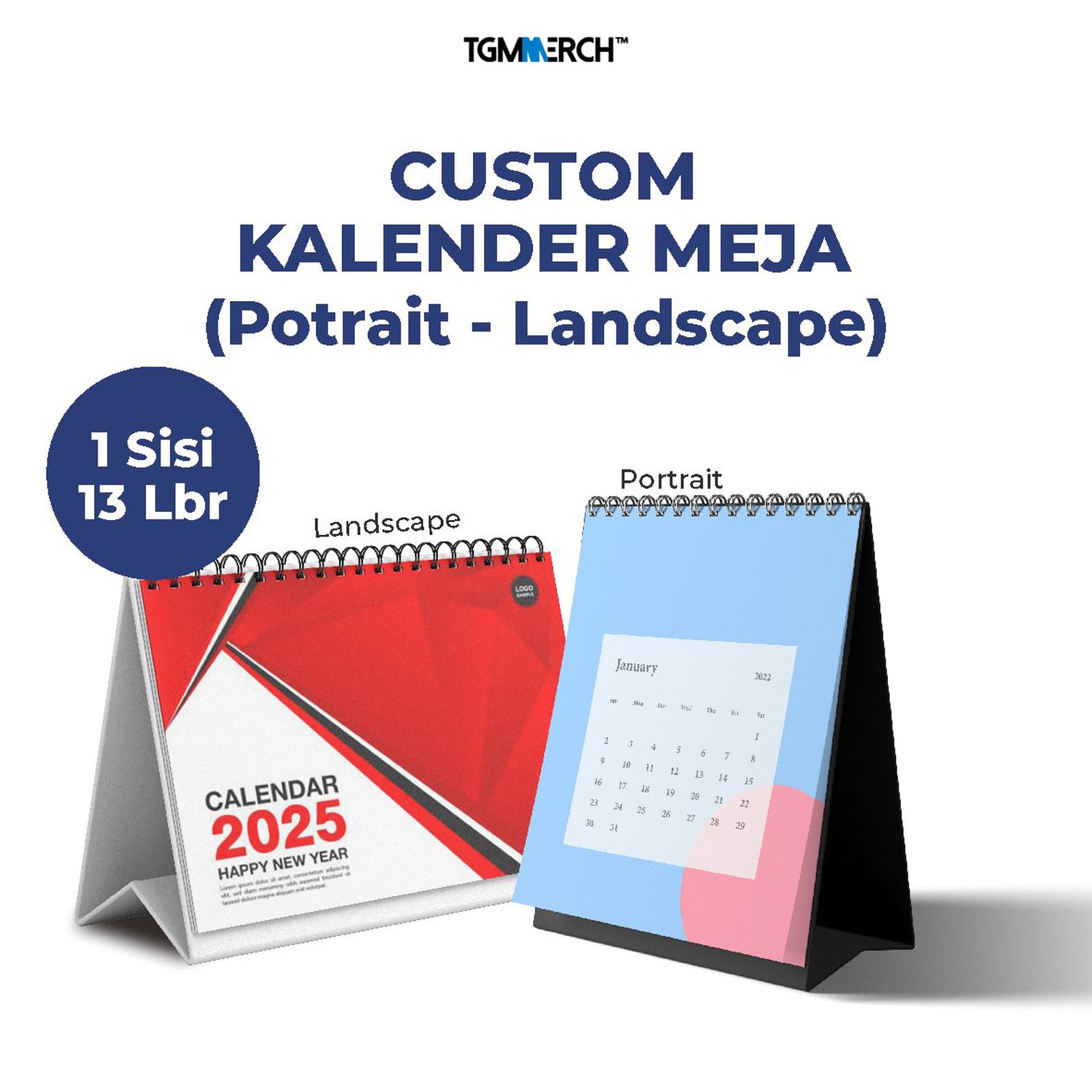 Board Kalender Meja + Spiral