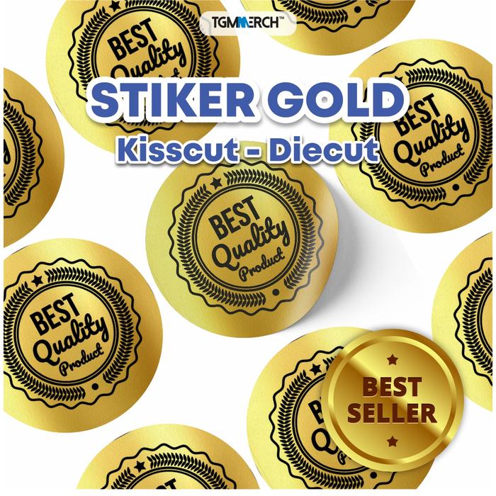 Stiker Gold Glosy